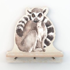 Polička do detskej izby lemur