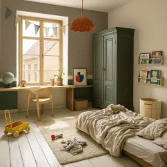 Tapeta klasická mriežková hnedo modrá 280×50 cm