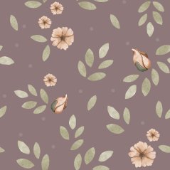 Tapeta Boho kvety fialová 280x50 cm