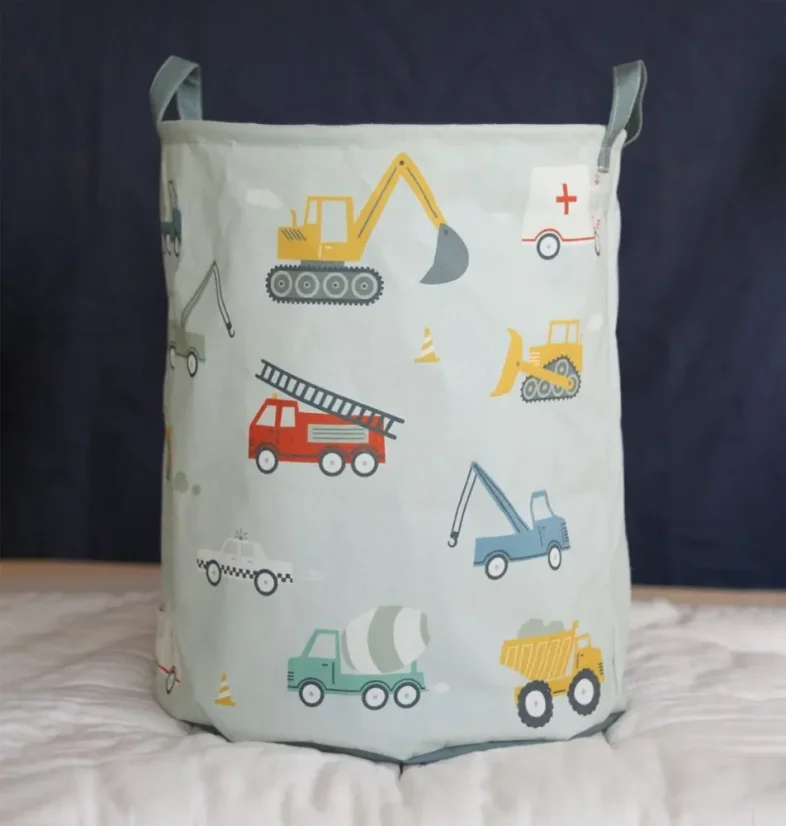 Úložný kôš na hračky vozidla o 40 cm