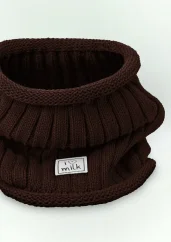 Detská zimná šatka v hnedej farbe