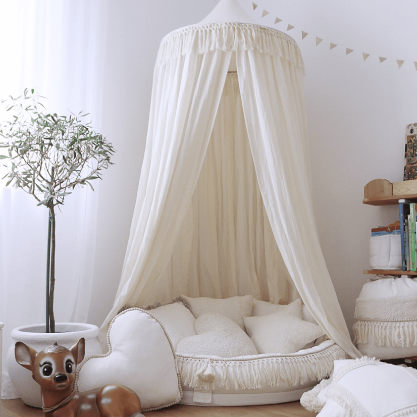 Boho polštář hvězda vanilka 50 cm