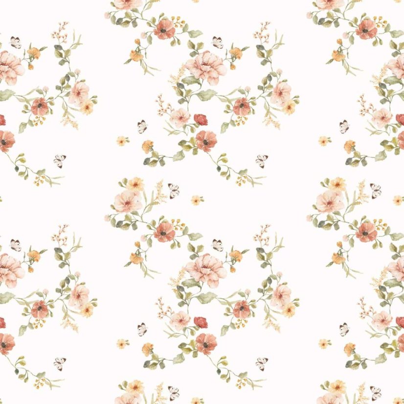 Tapeta kvetinová vintage 280x50 cm