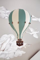 Dekoračný balón jemne zelená/krémová