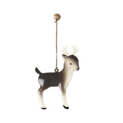 Vianočné dekorácie - kovová ozdoba Bambi