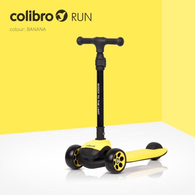 Detská kolobežka RUN žltá