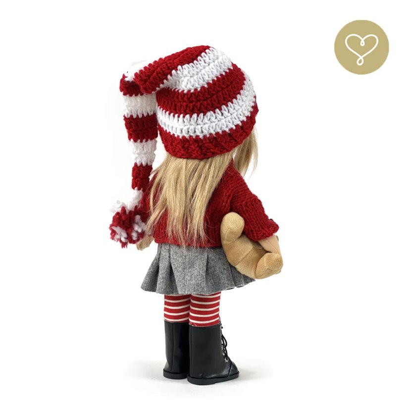 Vianočný kostým pre panenku