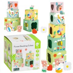 Puzzle Box Cube – Lesná pyramída 10 dielov