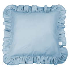 Vankúš s volánikmi modrá 45cm