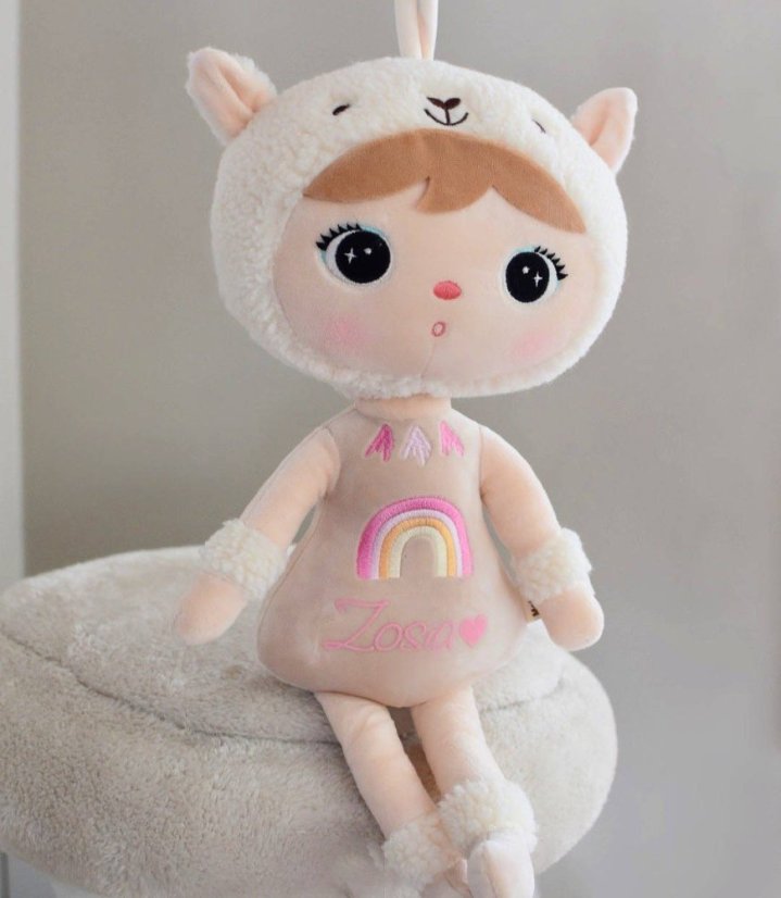 Panenka Alpaka 48 cm – jemná plyšová hračka pro děti3