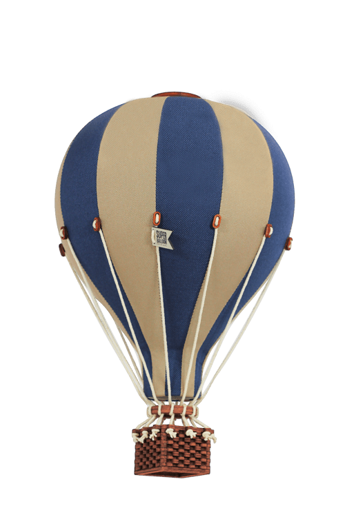 Dekoračný balón modrá/krémová