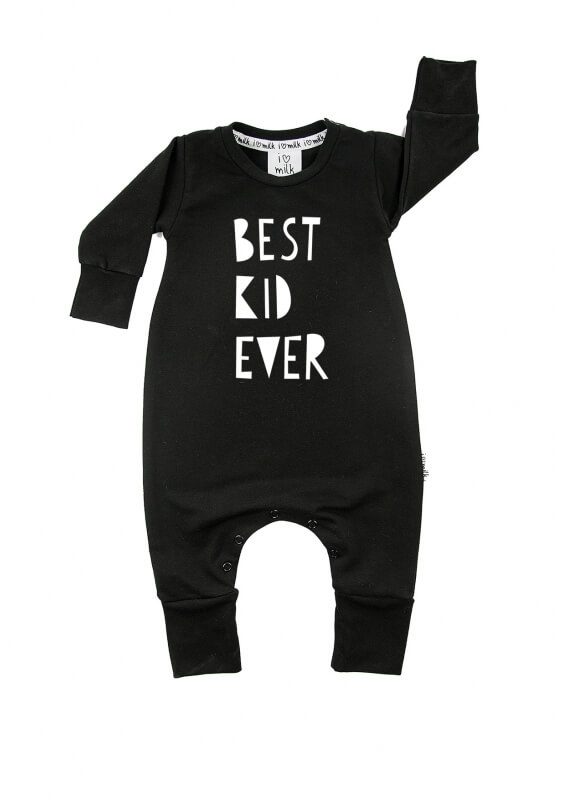 Detský overal "best kid ever" - Veľkosť oblečenia: 50/56 (0-3M)