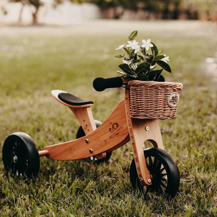 Prútený košík na bicykel