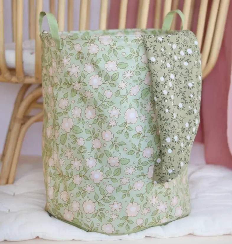 Úložný kôš na hračky kvety šalvia o 40 cm