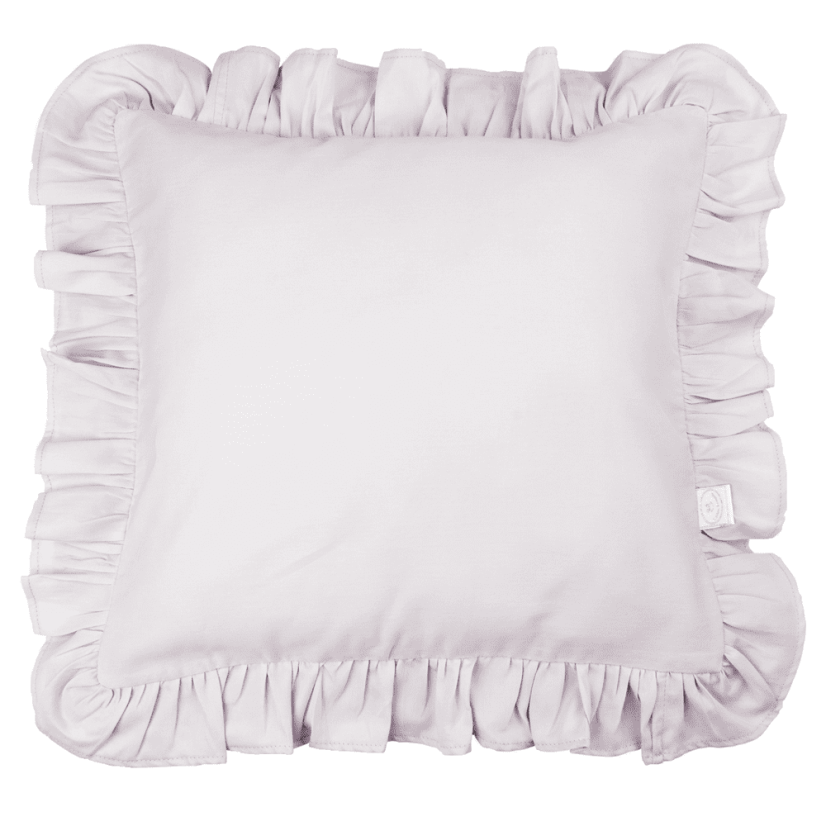 Vankúš s volánikmi ľaliová 45cm