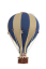 Dekoračný balón modrá/krémová