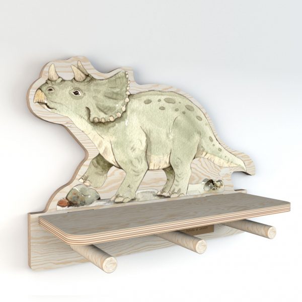 Polička do dětského pokoje dino