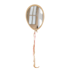 Zrkadlo balón pre deti – bezpečné akrylové zrkadlo z dreva, 20x15 cm