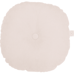 Kulatý polštář s knoflíkem pudrově růžová 40 cm