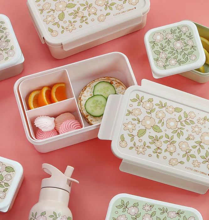 Bento obědář pro děti květiny - praktický box na jídlo do školy