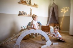 Lezecká souprava 3v1 malá – houpačka, skluzavka a lezecká stěna