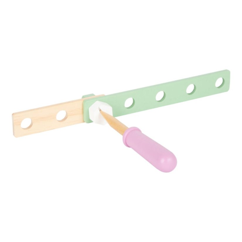 Stavebnica Nordic 67 dielov – prírodná drevená stavebnica v pastelových farbách