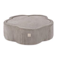 Suchý bazén kvietok s podložkou – béžový menčester 95×30 cm + 200 guličiek