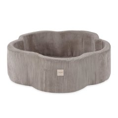 Suchý bazén kvítek - béžový manšestr 95×30 cm + 200 kuliček