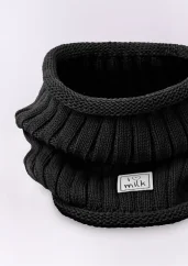 Detská zimná šatka v čiernej farbe