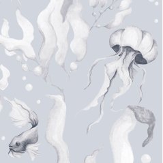 Tapeta magie oceánu světle modrá 280x100 cm