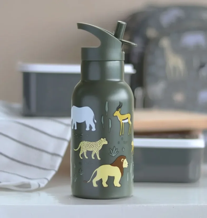 Nerezová fľaša na pitie savana