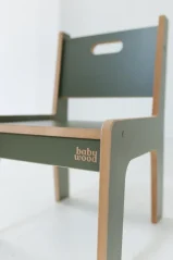 Dětská židle černá L - větší židle pro děti