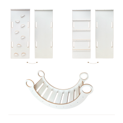 Lezecká souprava 3v1 velká – houpačka, skluzavka a lezecká stěna