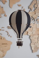 Dekorační létající balón černá/krémová – dekorace do dětského pokoje
