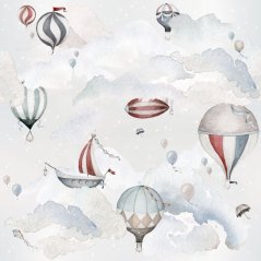 Tapeta balónky dobrodružství 280x100 cm