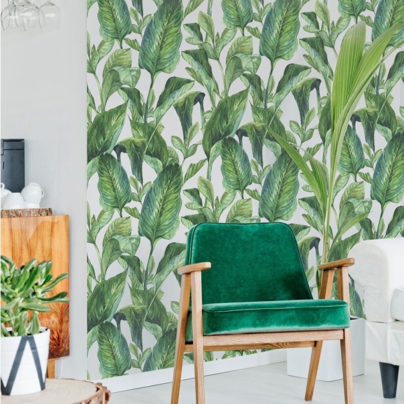 Tapeta listy 280x50 cm