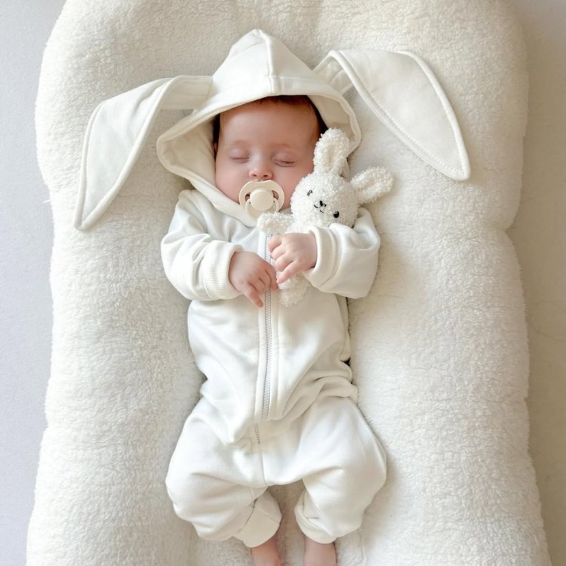 Dárek pro miminko se jménem – růžová panenka + overal - Velikost oblečení: 86/92 (12-24M)