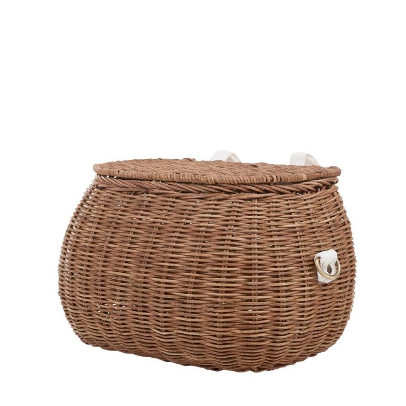 Ratanový košík Mamachari přírodní