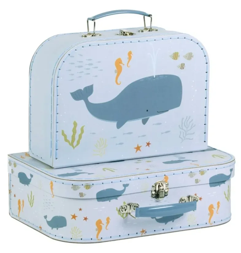 Sada kufříků do dětského pokoje ocean 2ks