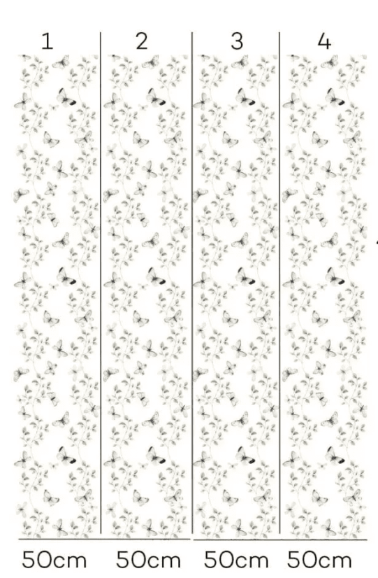 Tapeta motýlia zábava 280x50 cm