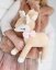Plyšová srnka Bambi 35 cm s růžovou mašlí – jemná hračka pro holčičku1
