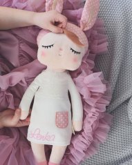 Mojkáčik - Spiaca bábika Angela biela XL 70 cm