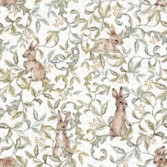 Tapeta králíci bílá 280×100 cm