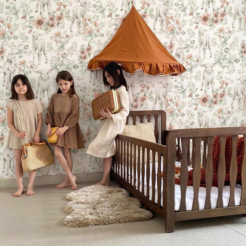 Tapeta malá jehňátka 280x100 cm