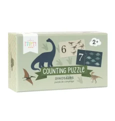 Počítanie puzzle: dinosaurus