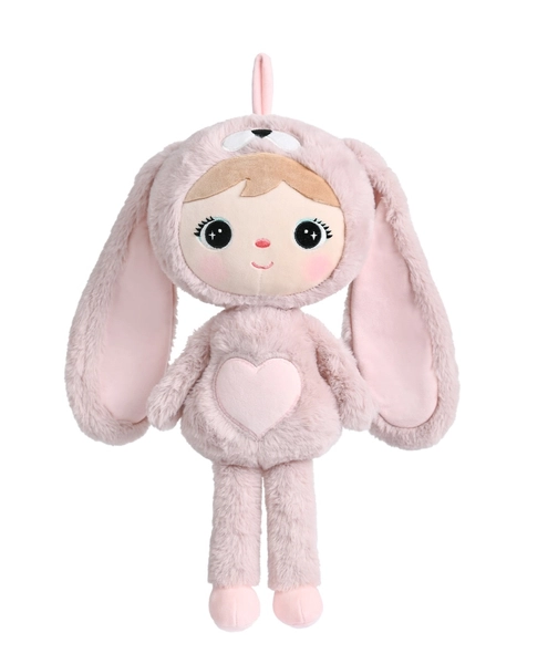 Najkrajší darček pre bábätko – zajačik s menom ružová + overal