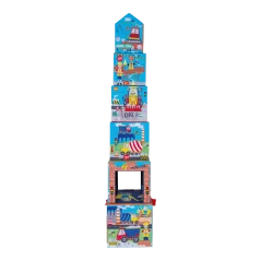 Stohovacie kocky Stavba | Edukačné kocky pre deti 2+