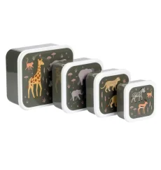 Sada 4 krabiček na oběd a svačinku savana
