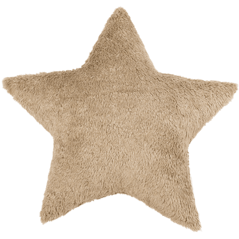 Boho vankúš hviezda čokoládový 50 cm