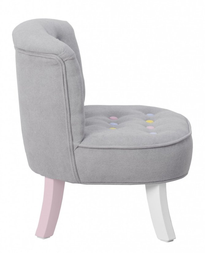 Dětské křeslo Color candy - Výška nožiček: 17 cm, Farba nožičiek: Biela